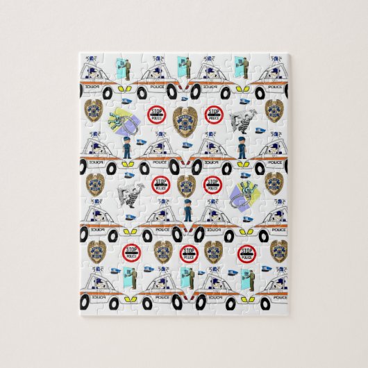 Police Cars Jigsaw Puzzle Daisy (Vertikal)