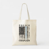Police Chaplain American USA Flag Tragetasche (Rückseite)