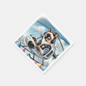 POLICE Chat Lover während der Osterferien Serviette (Ecke)