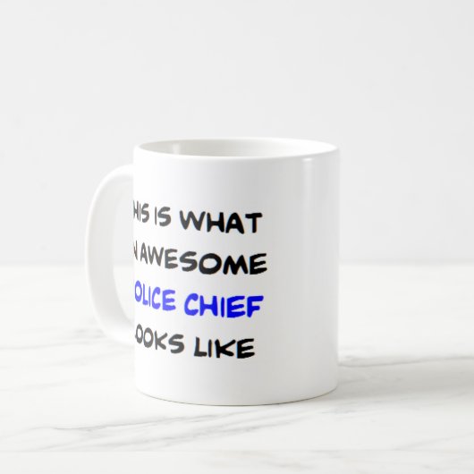 police chief, awesome kaffeetasse (Vorderseite Links)