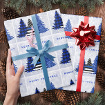 Police Christmas Thin Blue Line Karierter Glitzer  Geschenkpapier<br><div class="desc">Fügen Sie Ihre Urlaubsgeschenke mit diesem einzigartigen Police Christmas Packpapier - Thin Blue Line, Schwarz und Blau karierte und blaue Glitzer Bäume auf einem silbernen Glitzer Hintergrund-Design. Diese Weihnachtszeitung der Polizei ist perfekt für Polizeifamilien oder für Weihnachtsfeiertage. COPYRIGHT © 2020 Judy Burrows, Black Dog Art - Alle Rechte vorbehalten. Police...</div>