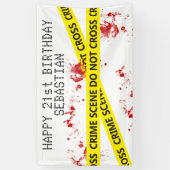Police Crime Scene Tape Personalized Banner (Vertikal)