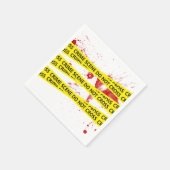Police Crime Scene Tape  Serviette (Ecke)