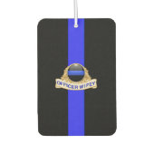 Police Ehefrau Thin Blue Line Autolufterfrischer (Vorderseite)