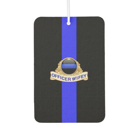 Police Ehefrau Thin Blue Line Autolufterfrischer (Vorderseite)