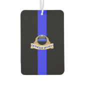 Police Ehefrau Thin Blue Line Autolufterfrischer (Rückseite)
