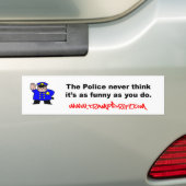 police_funny autoaufkleber (Auf Auto)