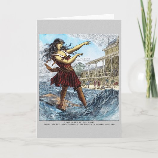 Police Gazette notecard Sandwich Island Karte (Vorderseite)