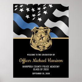 Police Graduation Law Enforcement Party Welcome Poster