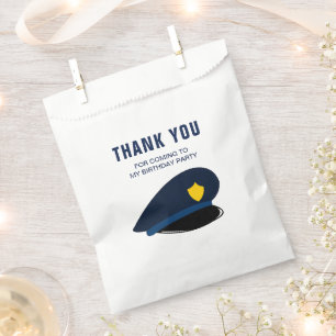 Police Hat Birthday Party Geschenktütchen