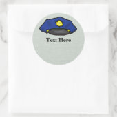Police Hat Polizist Cap Stickers Namensmarken (Tasche)