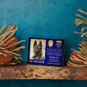 Police K9 Retirement Officer Dog Law Enforcement Fotoplatte (Seite)