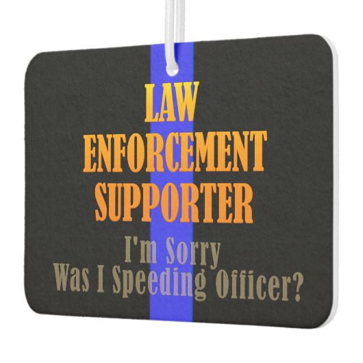 Police LEO Support Thin Blue Line Autolufterfrischer (Links)
