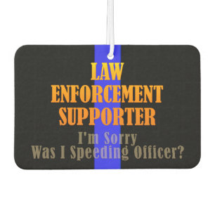 Police LEO Support Thin Blue Line Autolufterfrischer
