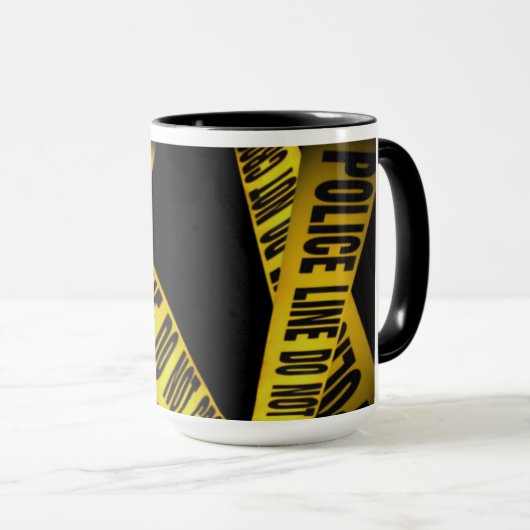 POLICE LINE zerteilt „C NOT CROSS Tasse (VorderseiteRechts)
