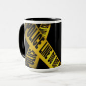 POLICE LINE zerteilt „C NOT CROSS Tasse (Vorderseite Links)