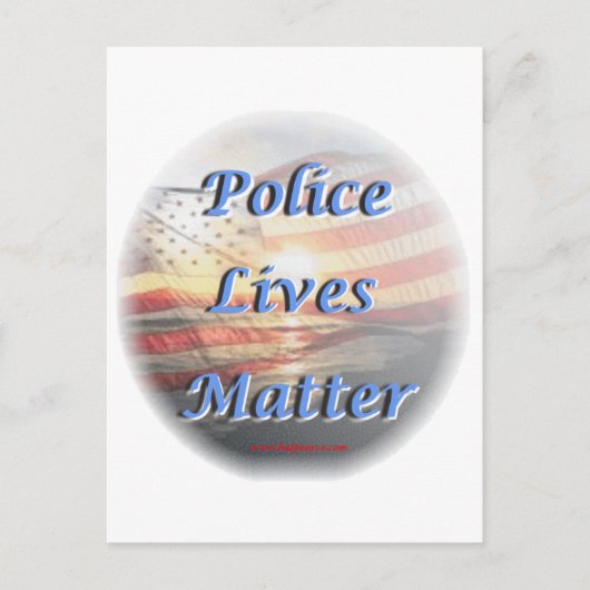 Police_Lives_Matter2 Postkarte (Vorderseite)