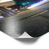 Police Long Exposure Print Fotodruck (Ecke)