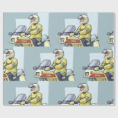Police Motorcycle Officer Law Enforcement Geschenkpapier (Flach)