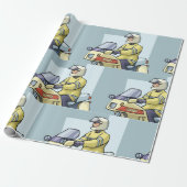 Police Motorcycle Officer Law Enforcement Geschenkpapier (Ungerollt)