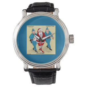 Police Navidad Funny Christmas Watch Armbanduhr