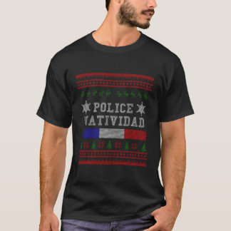 Police Navidad Funny Vater Weihnachtsgeschenk T-Shirt