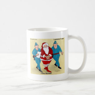 Police Navidad Funny Weihnachtsgeschenke und T-Shi Kaffeetasse
