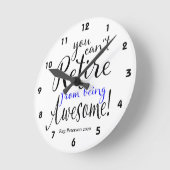 Police Office Retirement Thin Blue Line Runde Wanduhr (Winkel)