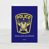 Police Officer Condolence Card Karte (Rückseite)