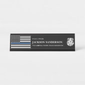 Police Officer Department Law Enforcement Logo Schreibtischnamensplakette (Vorderseite )