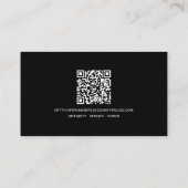 Police Officer Department QR Code Law Enforcement Visitenkarte (Rückseite)