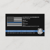 Police Officer Law Enforcement Custom Logo Visitenkarte (Vorderseite)
