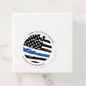 Police Officer Party Thin Blue Line Thank You Geschenkanhänger (Beispiel)