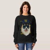 Police Officer Pomeranian Cop Crime Scene K9 Pom D Sweatshirt (Vorne ganz)