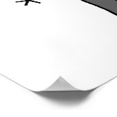 Police Officer Stick Figure Poster (Ecke)