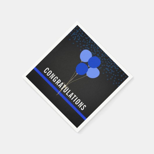 Police Party Theme Glückwünsche Serviette (Ecke)