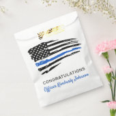 Police Party Thin Blue Line Flag Gratulation Geschenktütchen (Versiegelt)