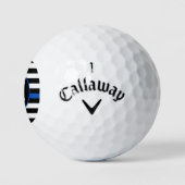 Police Personalisiert Monogram Thin Blue Line Golfball (Logo)