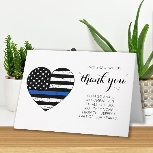 Police Personalisiert Thin Blue Line Flag Vielen D Karte