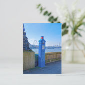 Police Phone Box London UK Postcard Postkarte (Stehend Vorderseite)