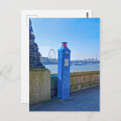 Police Phone Box London UK Postcard Postkarte (Vorne/Hinten)
