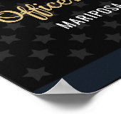 Police Retirement Blue Line Flag Photo Welcome Poster (Ecke)