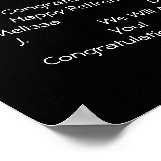 Police Retirement Gästebuch Thin Blue Line Black (Ecke)