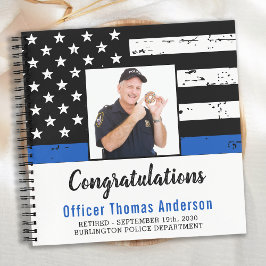 Police Retirement Guest Book Custom Foto Party Notizblock