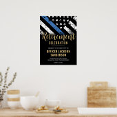 Police Retirement Party Law Enforcement Welcome Poster (Küche)