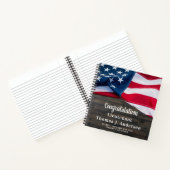 Police Retirement Personalisiert American Flag Gas Notizblock (Innenseite)