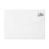 POLICE Retirement Thin Blue Line Straw Flag (Rückseite)