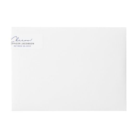 POLICE Retirement Thin Blue Line Straw Flag (Vorderseite)