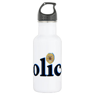 Police_Script Edelstahlflasche