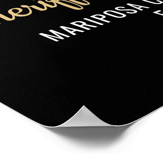 Police Sheriff Retirement Thin Blue Line Willkomme Poster (Ecke)